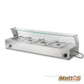 Full stainless steel table top food warmer electric bain marie